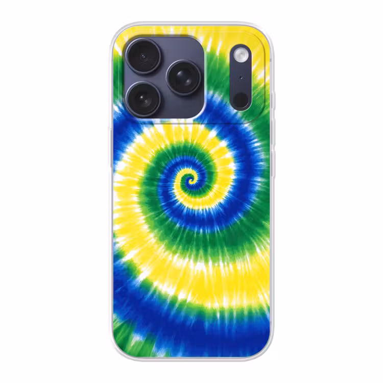 Spiraal - Groen - Draaiend Telefoonhoesje iPhone 17 Pro klein -3d