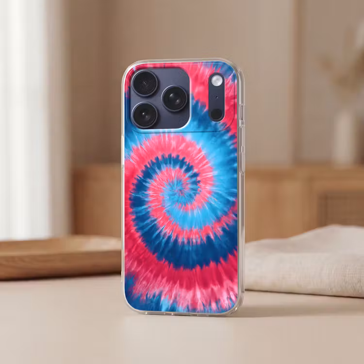 Spiraal - Roze - Draaiend Telefoonhoesje iPhone 17 Pro klein -sfeer2