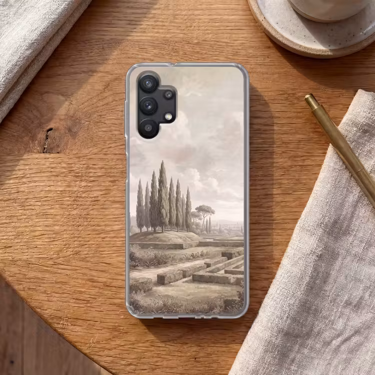 Vallei - Tuin - Natuur - Groen Telefoonhoesje Samsung Galaxy A32 5G klein -sfeer1