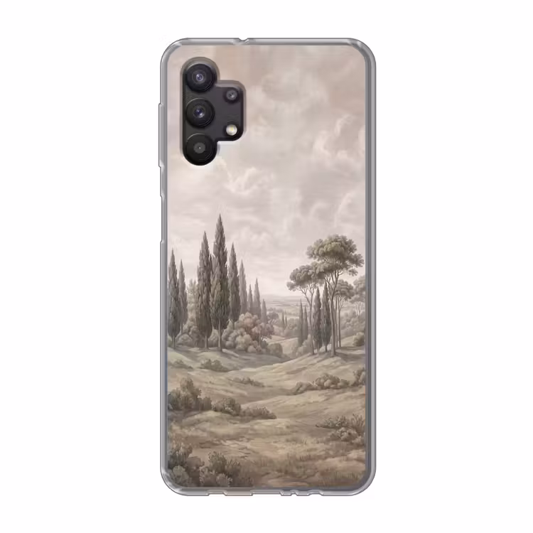 Vallei - Bos - Natuur - Groen Telefoonhoesje Samsung Galaxy A32 5G klein -3d