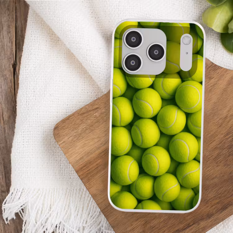 Tennisballen - Bal - Geel Telefoonhoesje iPhone 17 Pro klein -sfeer1