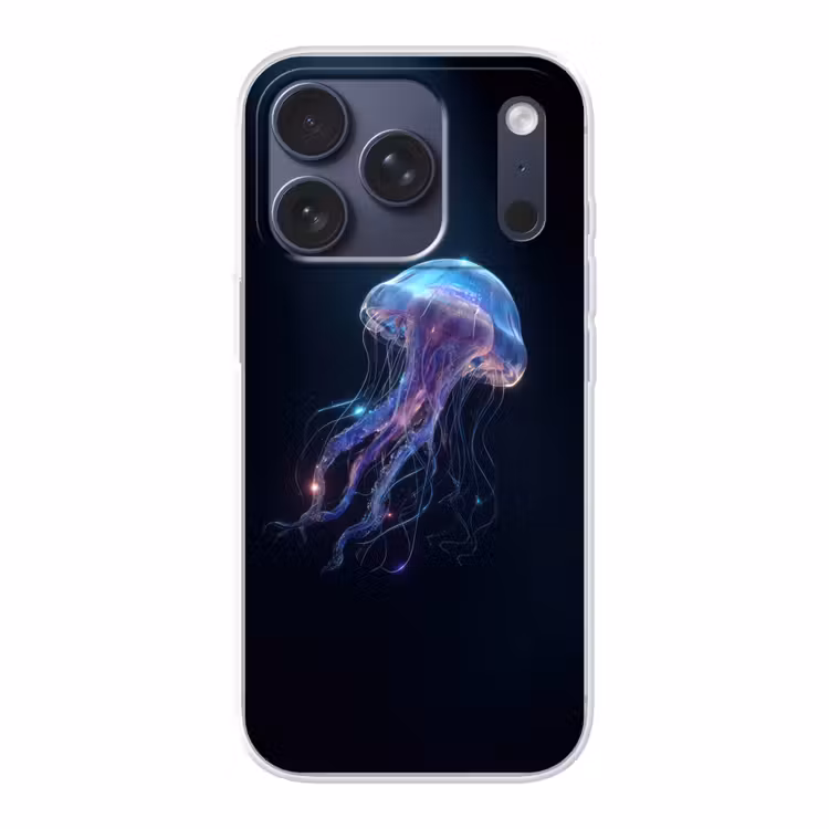 Tentakels - Kwal - Paars - Sprankeling Telefoonhoesje iPhone 17 Pro klein -3d