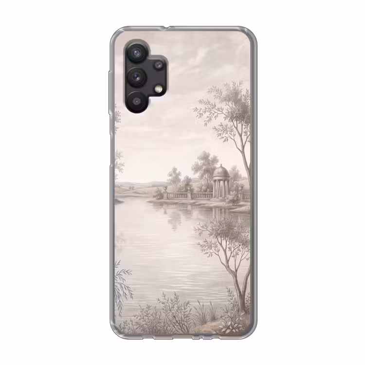 Terras - Water - Natuur - Landschap Telefoonhoesje Samsung Galaxy A32 5G klein -3d