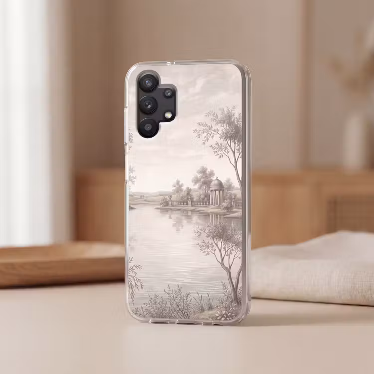 Terras - Water - Natuur - Landschap Telefoonhoesje Samsung Galaxy A32 5G klein -sfeer2