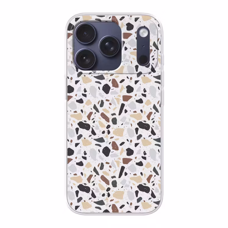 Terrazzo - Patroon - Kleurrijk - Klei Telefoonhoesje iPhone 17 Pro klein 878 -3d
