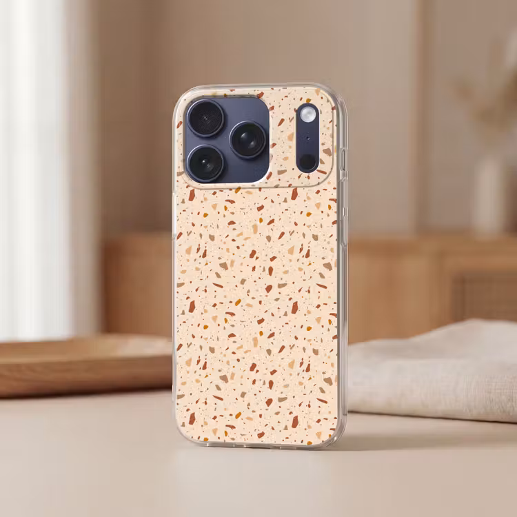 Terrazzo - Patroon - Kleurrijk - Steen Telefoonhoesje iPhone 17 Pro klein 878 -sfeer2