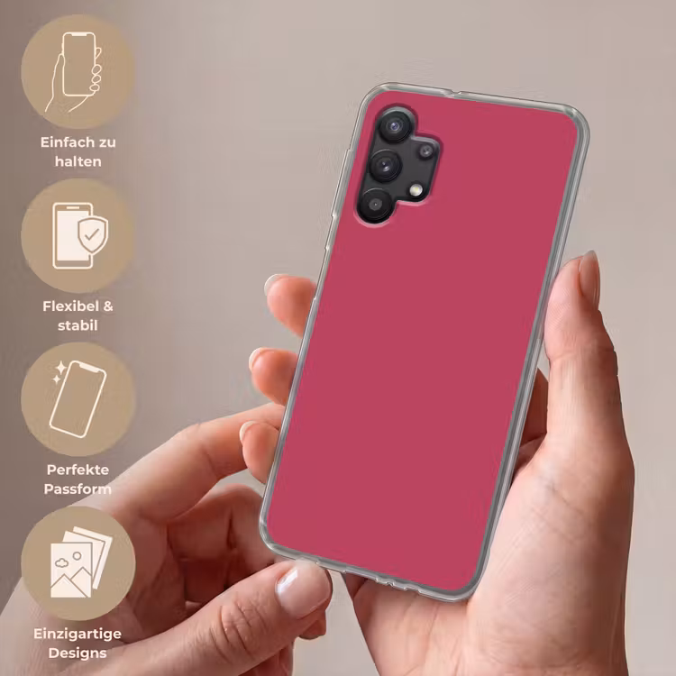 Deep - Berry - Rood Telefoonhoesje Samsung Galaxy A32 5G klein 346 -sfeer3_DE