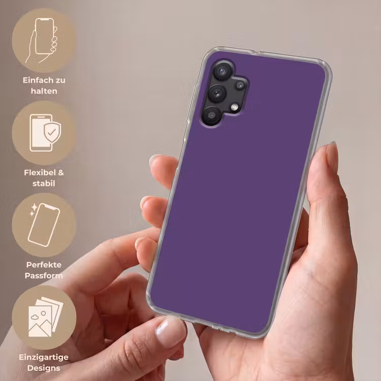 Deep - Plum - Paars Telefoonhoesje Samsung Galaxy A32 5G klein 346 -sfeer3_DE