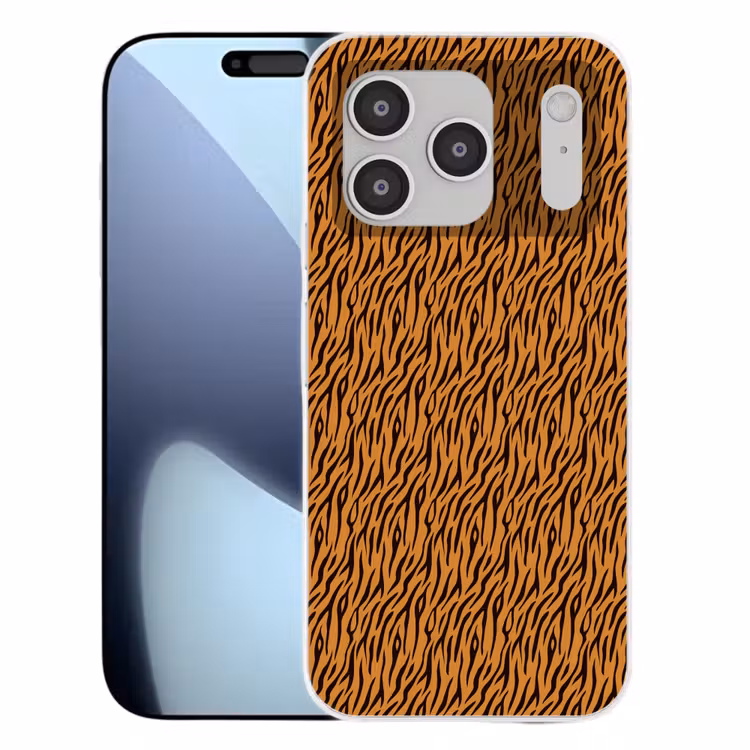 Dier - Oranje - Tijger Telefoonhoesje iPhone 17 Pro klein 878 -3d