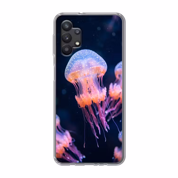 Dier - Onderwater - Natuur - Roze - Mysterieus Telefoonhoesje Samsung Galaxy A32 5G klein -3d