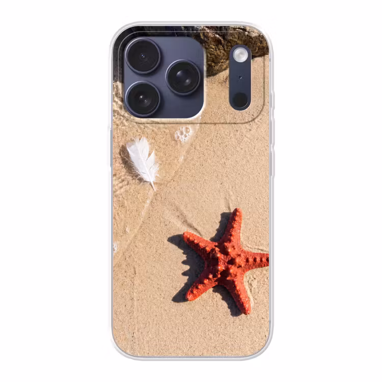 Dieren - Strand - Zee - Natuur - Rood Telefoonhoesje iPhone 17 Pro klein -3d