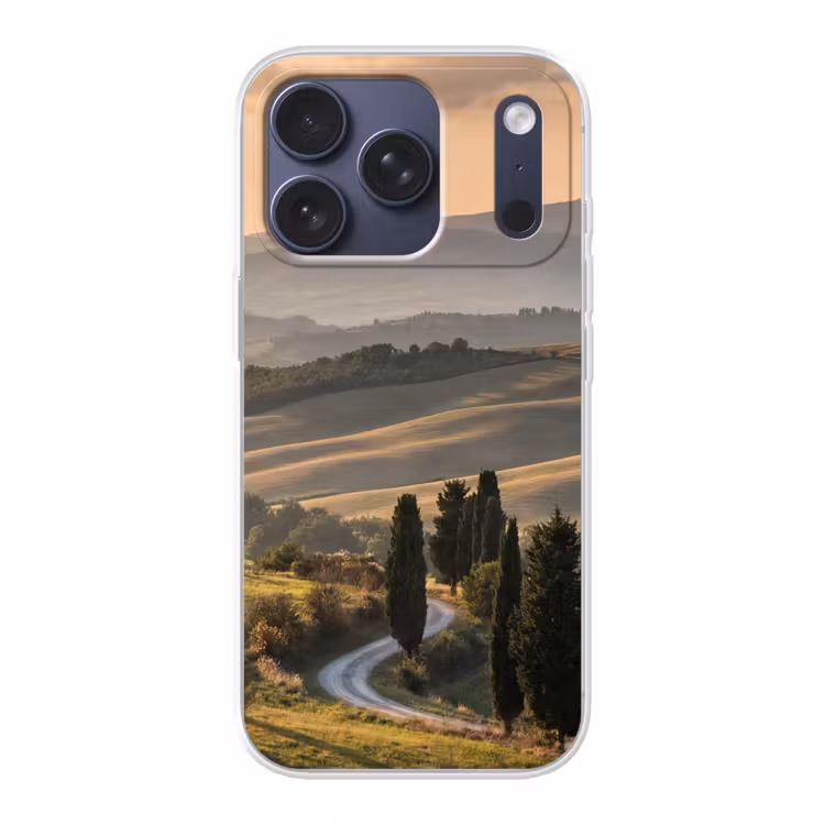 Toscaans - Landschap - Heuvels Telefoonhoesje iPhone 17 Pro klein -3d