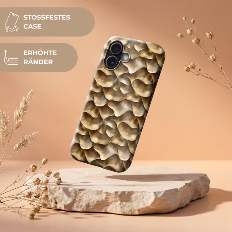 Abstract - Antiek - Goud Toughcase MagSafe Apple iPhone 17 klein 1017 -USP_RandenV_DE