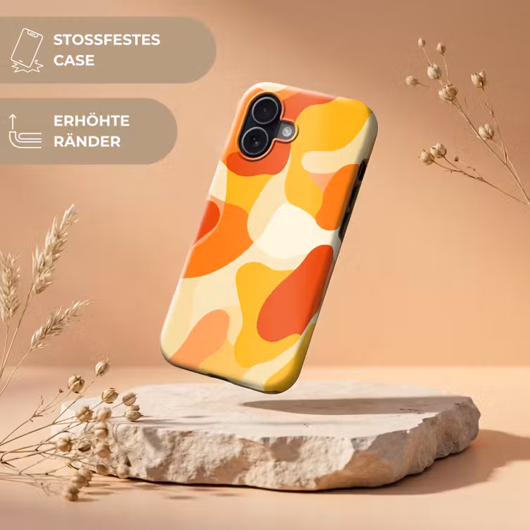 Abstract - Vormen - Oranje Toughcase MagSafe Apple iPhone 17 klein -USP_RandenV_DE