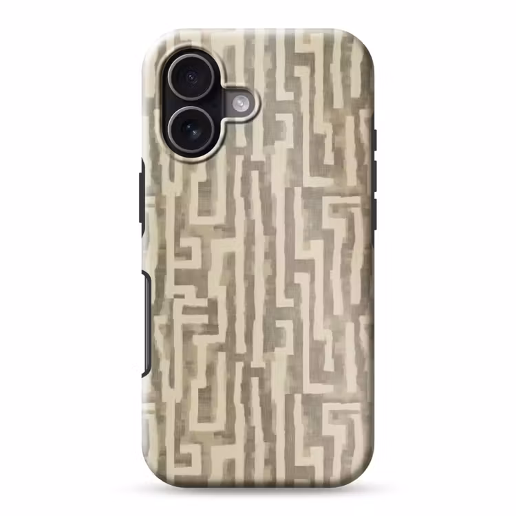 Abstract - Geometrisch - Groen Toughcase MagSafe Apple iPhone 17 klein 1017 -3d