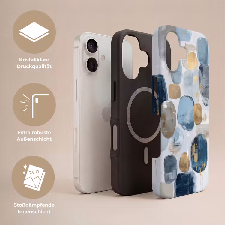 Abstract - Goud - Vormen Toughcase MagSafe Apple iPhone 17 klein -USP_Lagen_DE