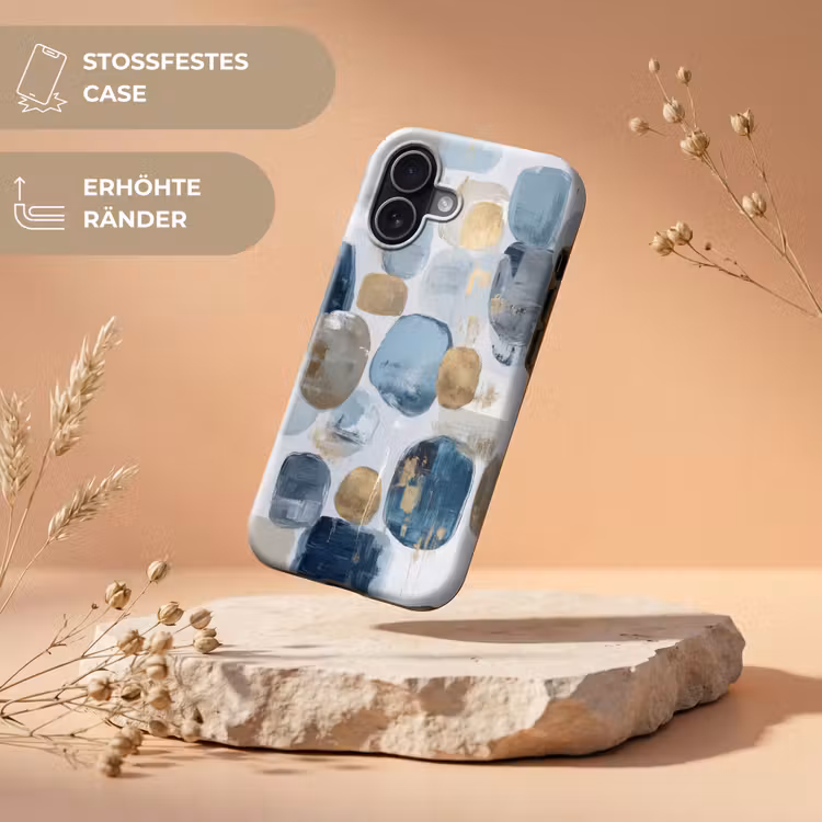 Abstract - Goud - Vormen Toughcase MagSafe Apple iPhone 17 klein -USP_RandenV_DE
