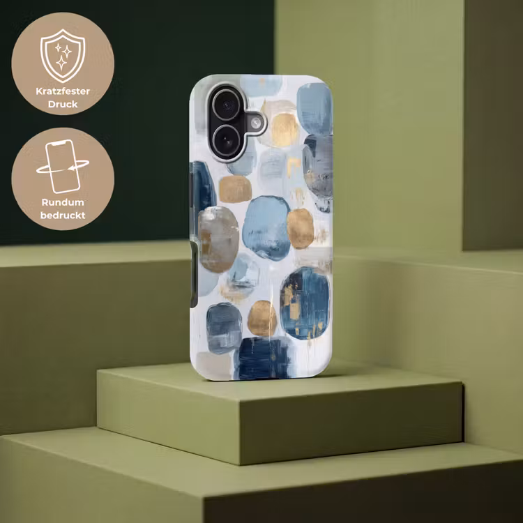Abstract - Goud - Vormen Toughcase MagSafe Apple iPhone 17 klein -USP_PrintM_DE