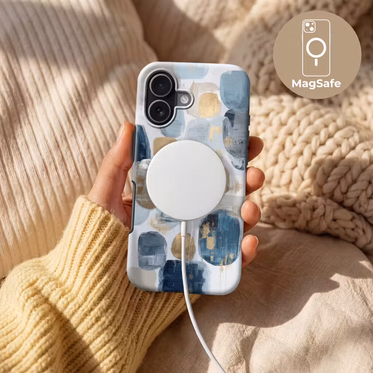 Abstract - Goud - Vormen Toughcase MagSafe Apple iPhone 17 klein -USP_MagsafeV