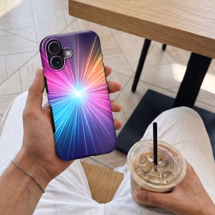 Abstract - Light - Burst - Modern - Colorful Toughcase MagSafe Apple iPhone 17 klein -Sfeer1M