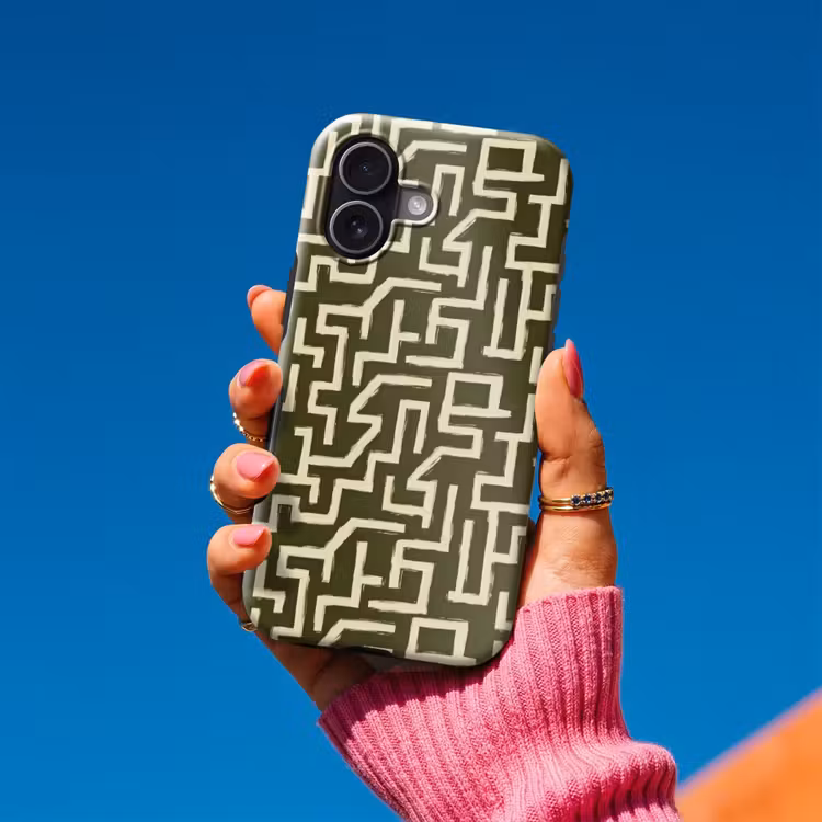 Abstract - Lijnen - Groen Toughcase MagSafe Apple iPhone 17 klein 1017 -Sfeer1V