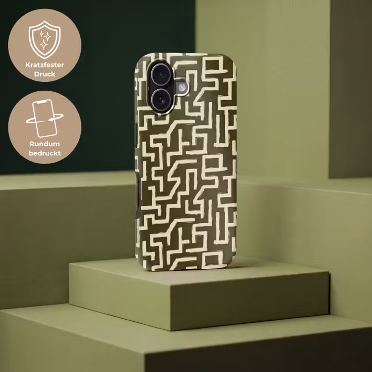 Abstract - Lijnen - Groen Toughcase MagSafe Apple iPhone 17 klein 1017 -USP_PrintM_DE