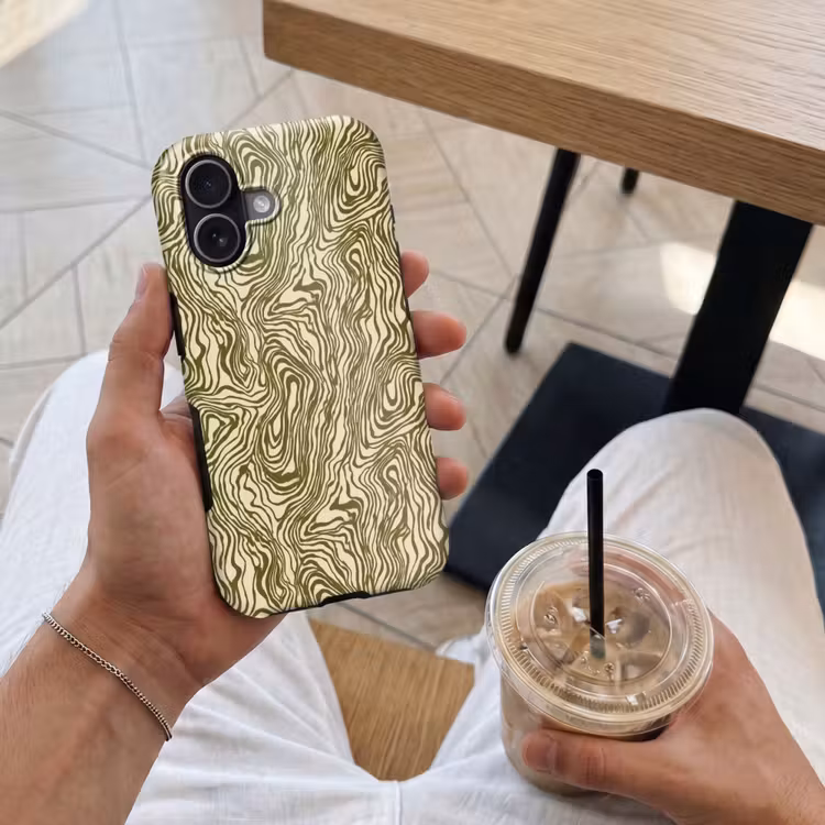 Abstract - Marmer - Groen Toughcase MagSafe Apple iPhone 17 klein 1017 -Sfeer1M