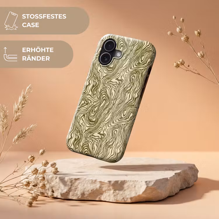 Abstract - Marmer - Groen Toughcase MagSafe Apple iPhone 17 klein 1017 -USP_RandenV_DE