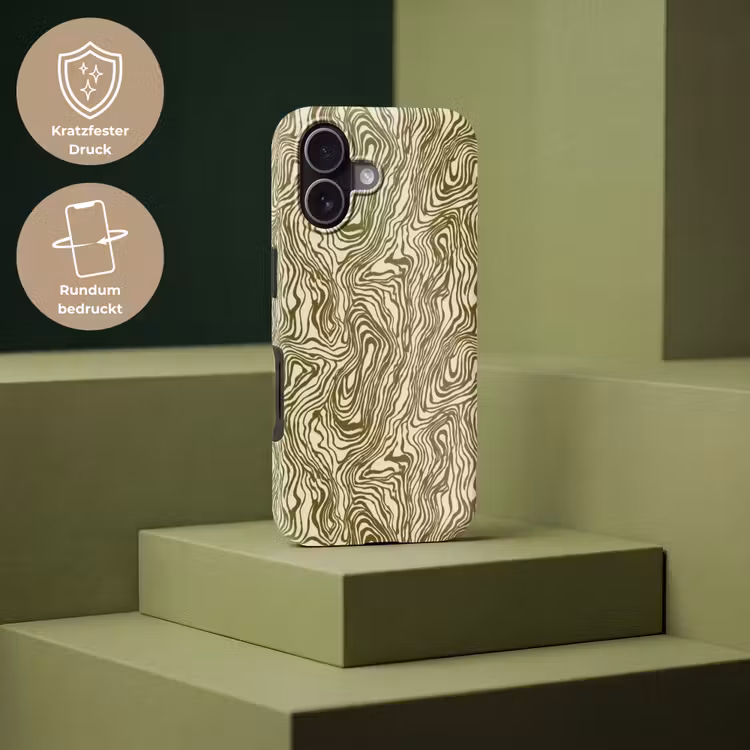 Abstract - Marmer - Groen Toughcase MagSafe Apple iPhone 17 klein 1017 -USP_PrintM_DE