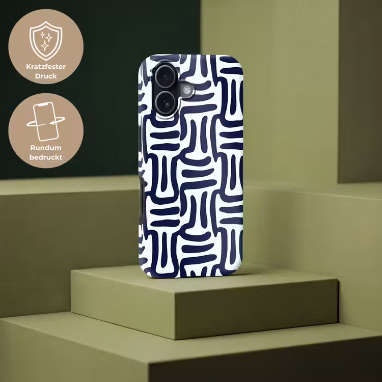 Abstract - Modern - Blauw Toughcase MagSafe Apple iPhone 17 klein 1017 -USP_PrintM_DE