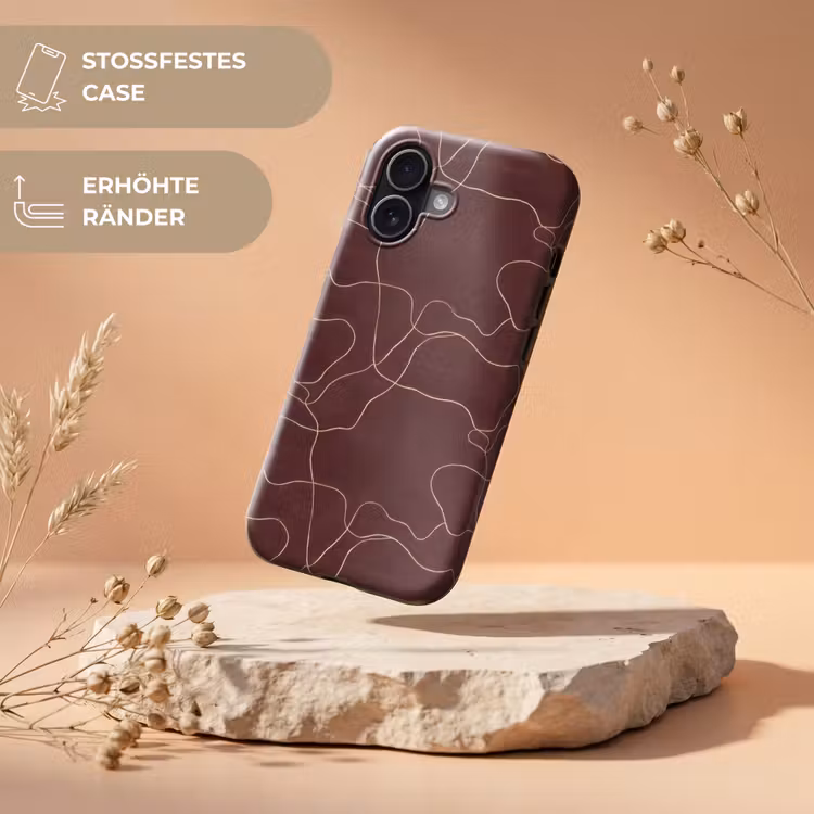 Abstract - Modern - Bruin Toughcase MagSafe Apple iPhone 17 klein 1017 -USP_RandenV_DE