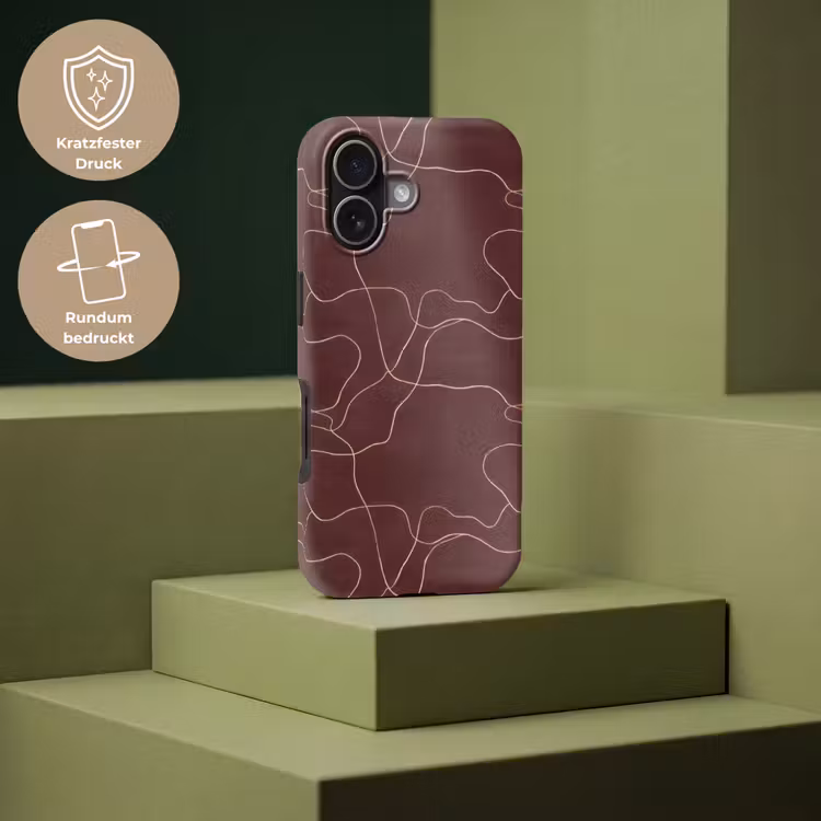 Abstract - Modern - Bruin Toughcase MagSafe Apple iPhone 17 klein 1017 -USP_PrintM_DE