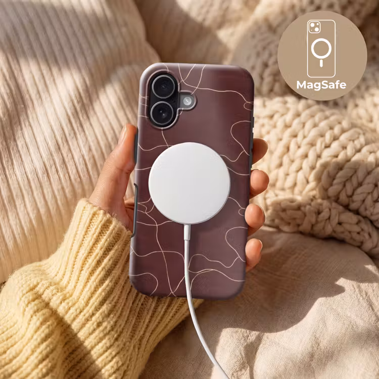Abstract - Modern - Bruin Toughcase MagSafe Apple iPhone 17 klein 1017 -USP_MagsafeV