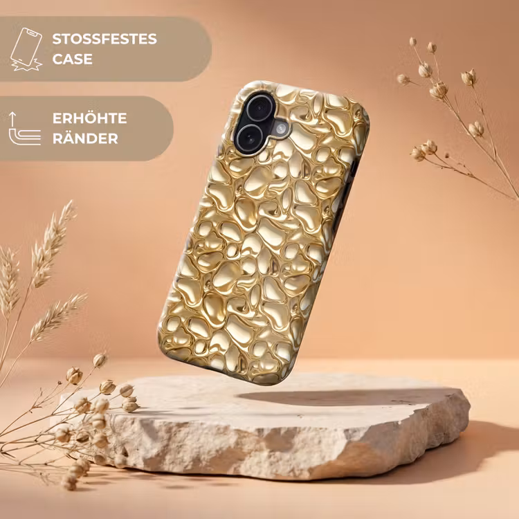 Abstract - Modern - Goud Toughcase MagSafe Apple iPhone 17 klein 1017 -USP_RandenV_DE