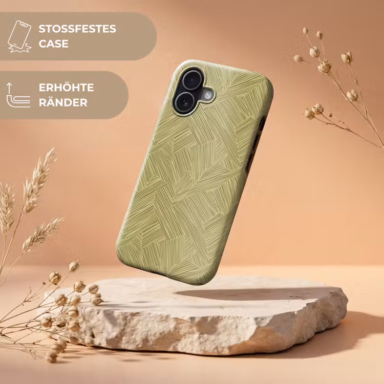 Abstract - Modern - Groen Toughcase MagSafe Apple iPhone 17 klein 1017 -USP_RandenV_DE
