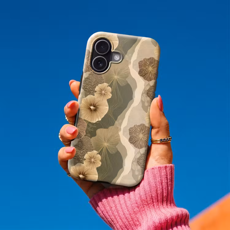 Abstract - Modern - Groen Toughcase MagSafe Apple iPhone 17 klein 1017 -Sfeer1V