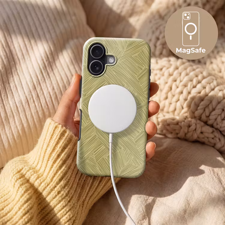 Abstract - Modern - Groen Toughcase MagSafe Apple iPhone 17 klein 1017 -USP_MagsafeV