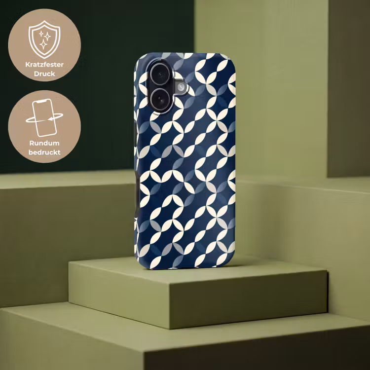 Abstract - Patroon - Blauw Toughcase MagSafe Apple iPhone 17 klein 1017 -USP_PrintM_DE