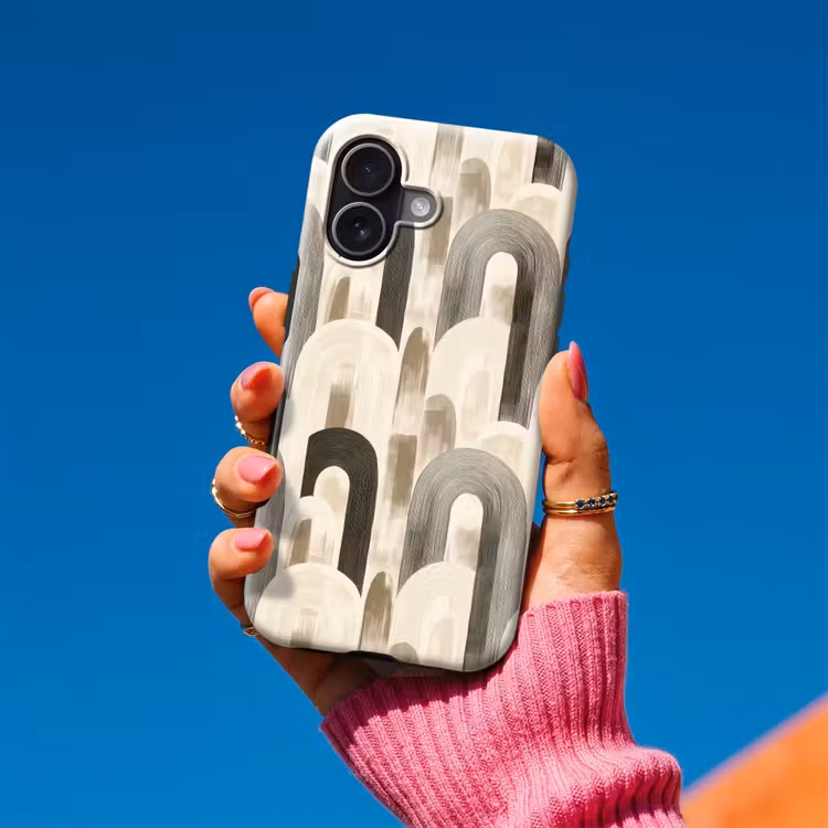 Abstract - Patroon - Bogen Toughcase MagSafe Apple iPhone 17 klein 1017 -Sfeer1V