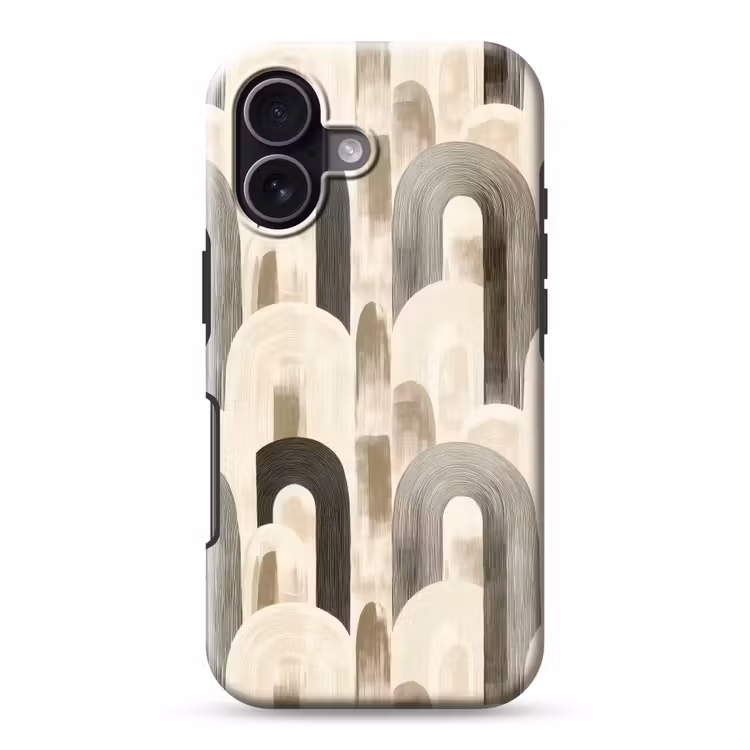 Abstract - Patroon - Bogen Toughcase MagSafe Apple iPhone 17 klein 1017 -3d