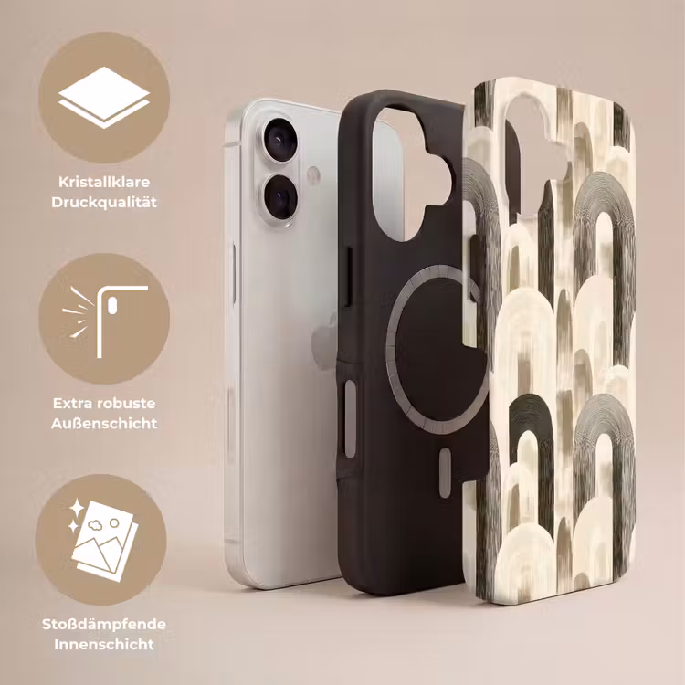 Abstract - Patroon - Bogen Toughcase MagSafe Apple iPhone 17 klein 1017 -USP_Lagen_DE