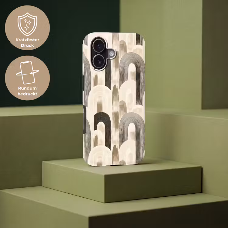 Abstract - Patroon - Bogen Toughcase MagSafe Apple iPhone 17 klein 1017 -USP_PrintM_DE