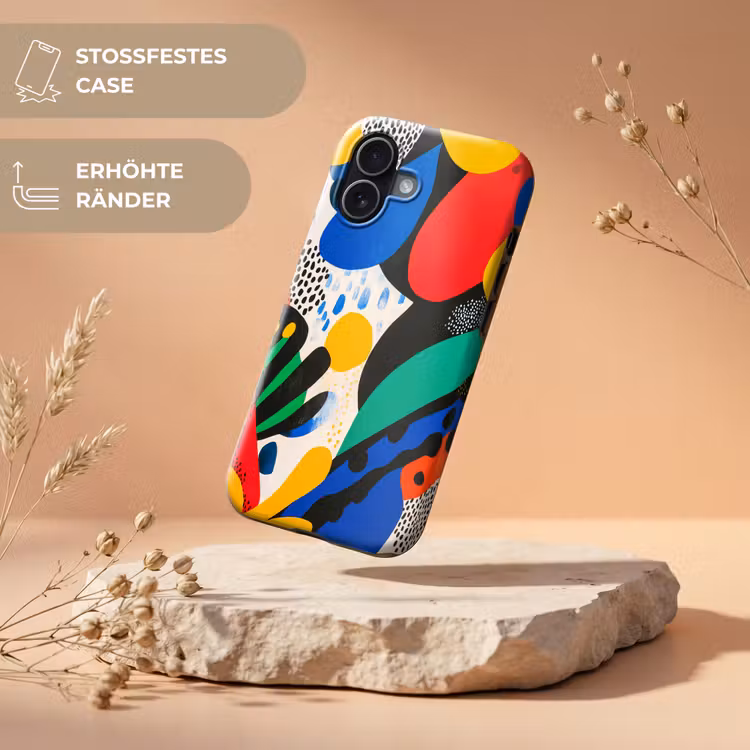 Abstract - Planten - Vormen - Kleurrijk Toughcase MagSafe Apple iPhone 17 klein -USP_RandenV_DE