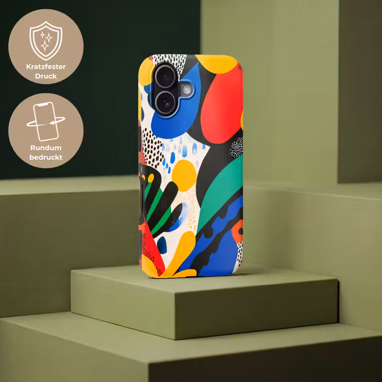 Abstract - Planten - Vormen - Kleurrijk Toughcase MagSafe Apple iPhone 17 klein -USP_PrintM_DE