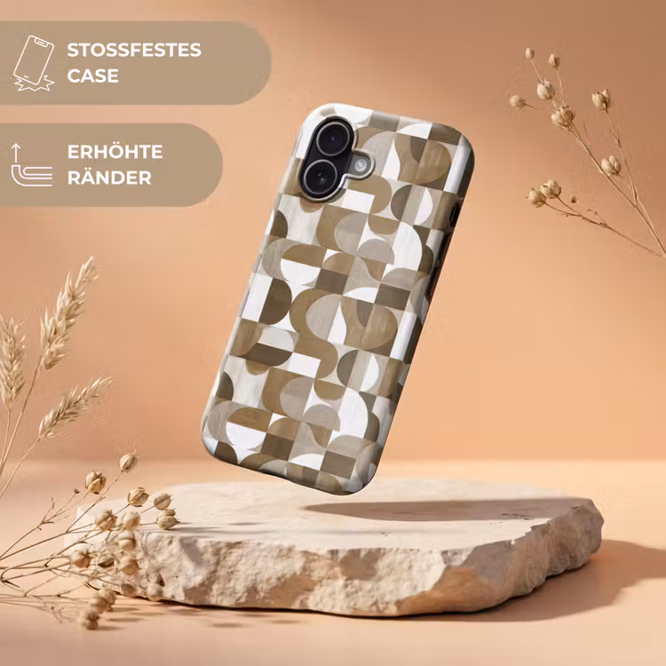 Abstract - Retro - Bruin Toughcase MagSafe Apple iPhone 17 klein 1017 -USP_RandenV_DE
