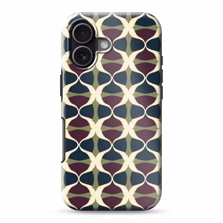 Abstract - Retro - Kleurrijk Toughcase MagSafe Apple iPhone 17 klein 1017 -3d