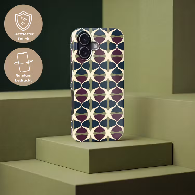Abstract - Retro - Kleurrijk Toughcase MagSafe Apple iPhone 17 klein 1017 -USP_PrintM_DE