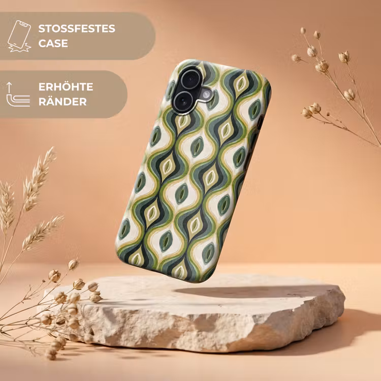 Abstract - Ritmisch - Groen Toughcase MagSafe Apple iPhone 17 klein 1017 -USP_RandenV_DE