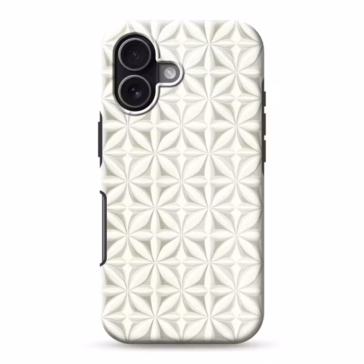 Abstract - Structuur - Grijs - Wit Toughcase MagSafe Apple iPhone 17 klein 1017 -3d