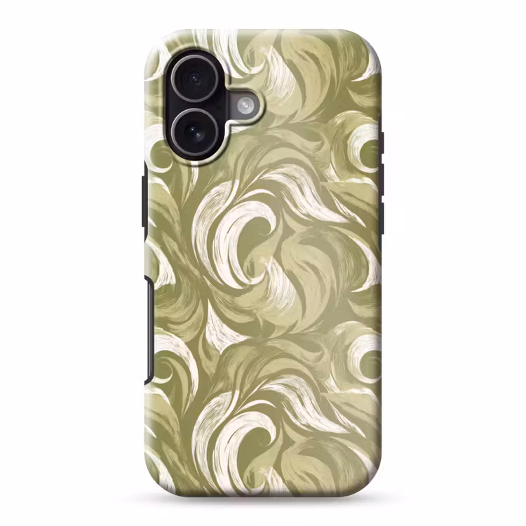 Abstract - Textuur - Groen Toughcase MagSafe Apple iPhone 17 klein 1017 -3d